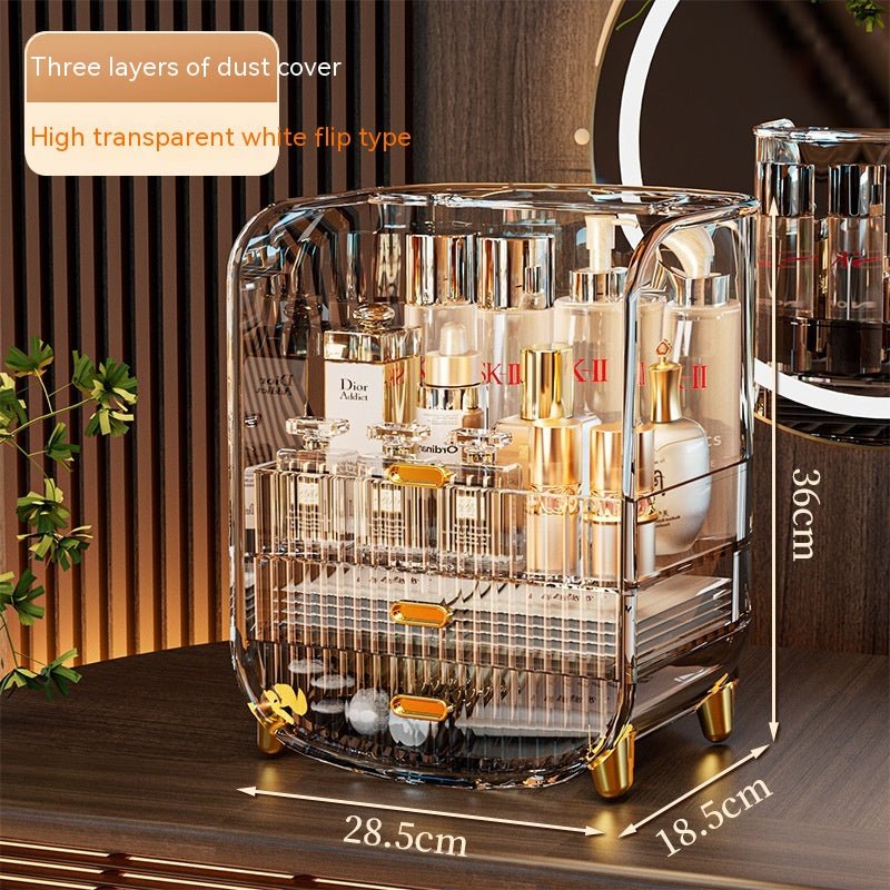 Cosmetics Dustproof Skin Care Products Desktop Storage Rack Dresser Acrylic Mask Storage Box Large Capacity - Fast shipping USA store