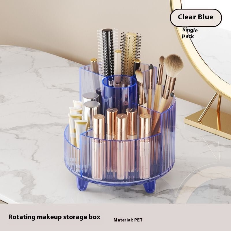 Cosmetics Storage Box Large Capacity Rotatable Dresser Table Lipstick Skin Care Products Transparent Rack Acrylic - Fast shipping USA store