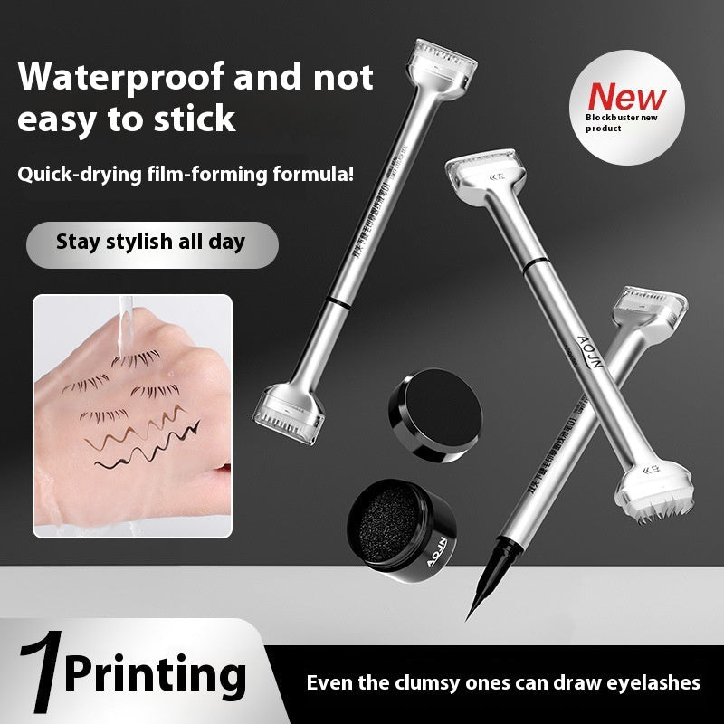 Double-headed Lower Eyelash Stamp Pen Waterproof Natural Long Lasting Eyeliner Beauty Products - Fast shipping USA store