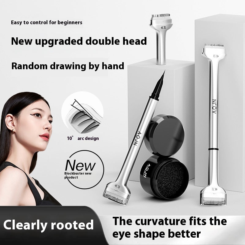 Double-headed Lower Eyelash Stamp Pen Waterproof Natural Long Lasting Eyeliner Beauty Products - Fast shipping USA store