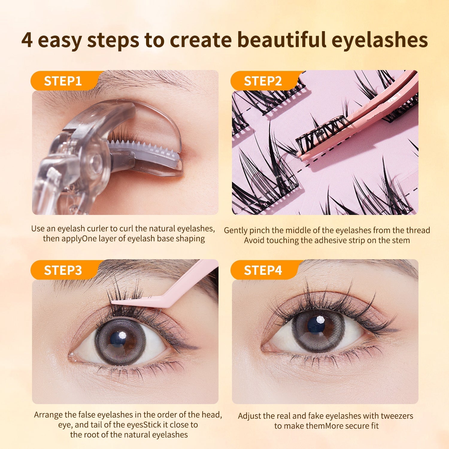 Glue-free All-English Lash Beauty Tools - Fast shipping USA store