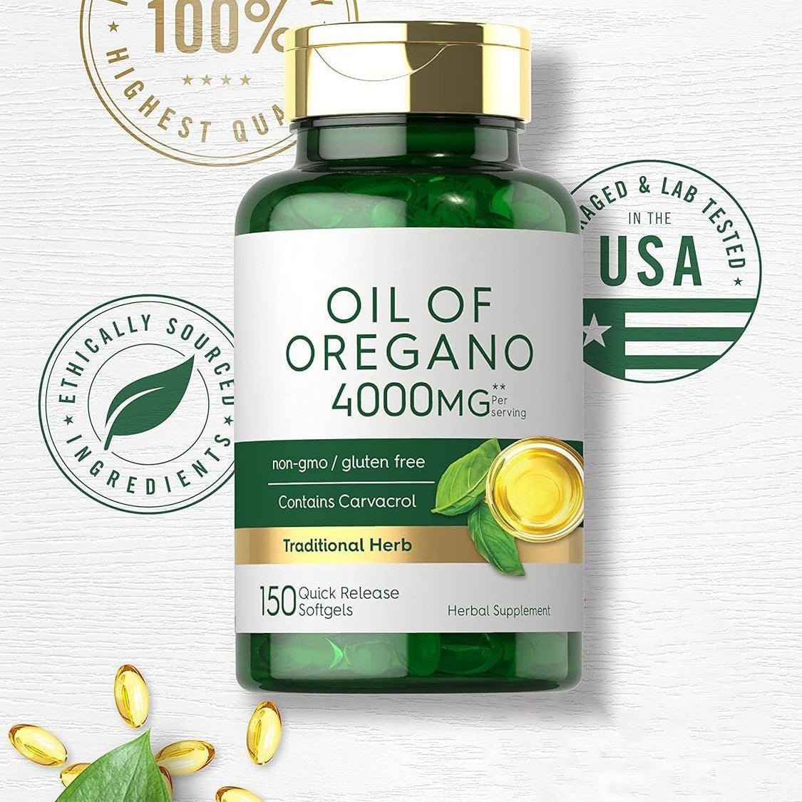Health Care Products Oregano Oil Capsule Dietary Supplement Soft Capsules - Fast shipping USA store