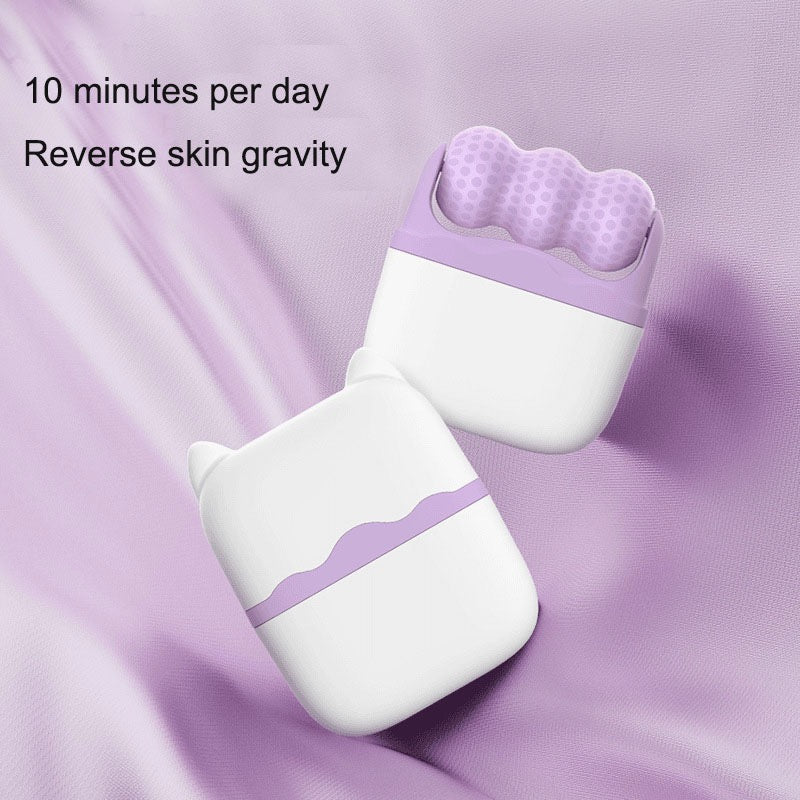 Ice Massage Device,Ice Roller Set For Face And Eyes - Facial Skin Care Tools With 2 Cold Therapy Face Roller And Premium Travel Case, Self Care Gift For Men Women - GlowSwift Beauty