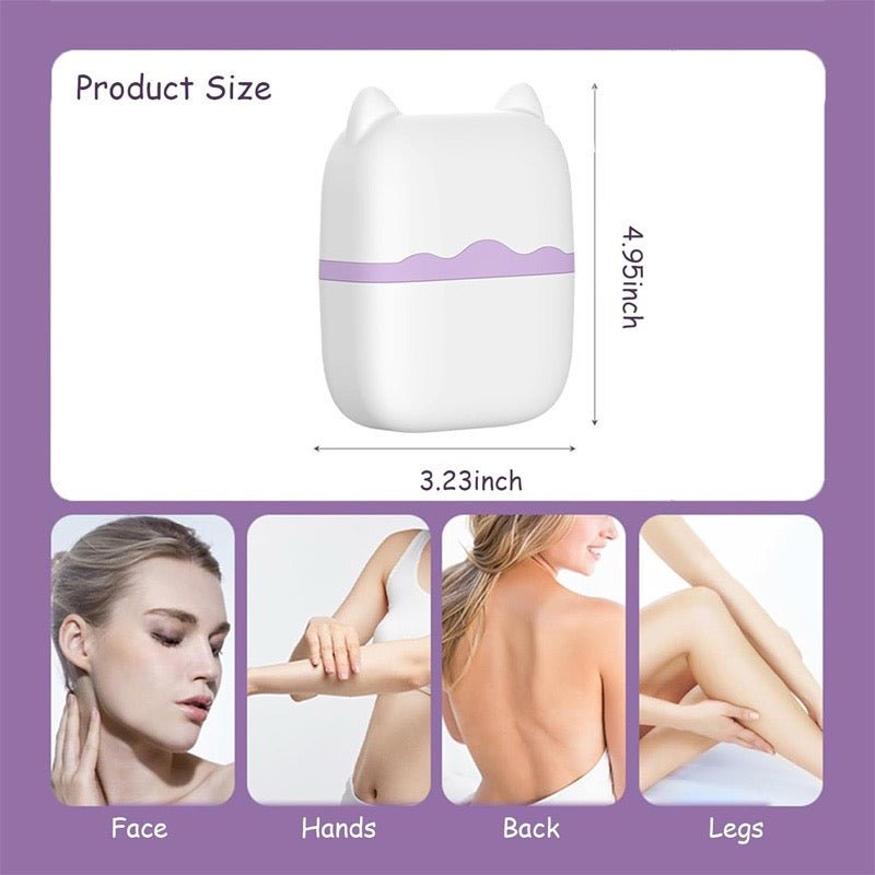Ice Massage Device,Ice Roller Set For Face And Eyes - Facial Skin Care Tools With 2 Cold Therapy Face Roller And Premium Travel Case, Self Care Gift For Men Women - GlowSwift Beauty