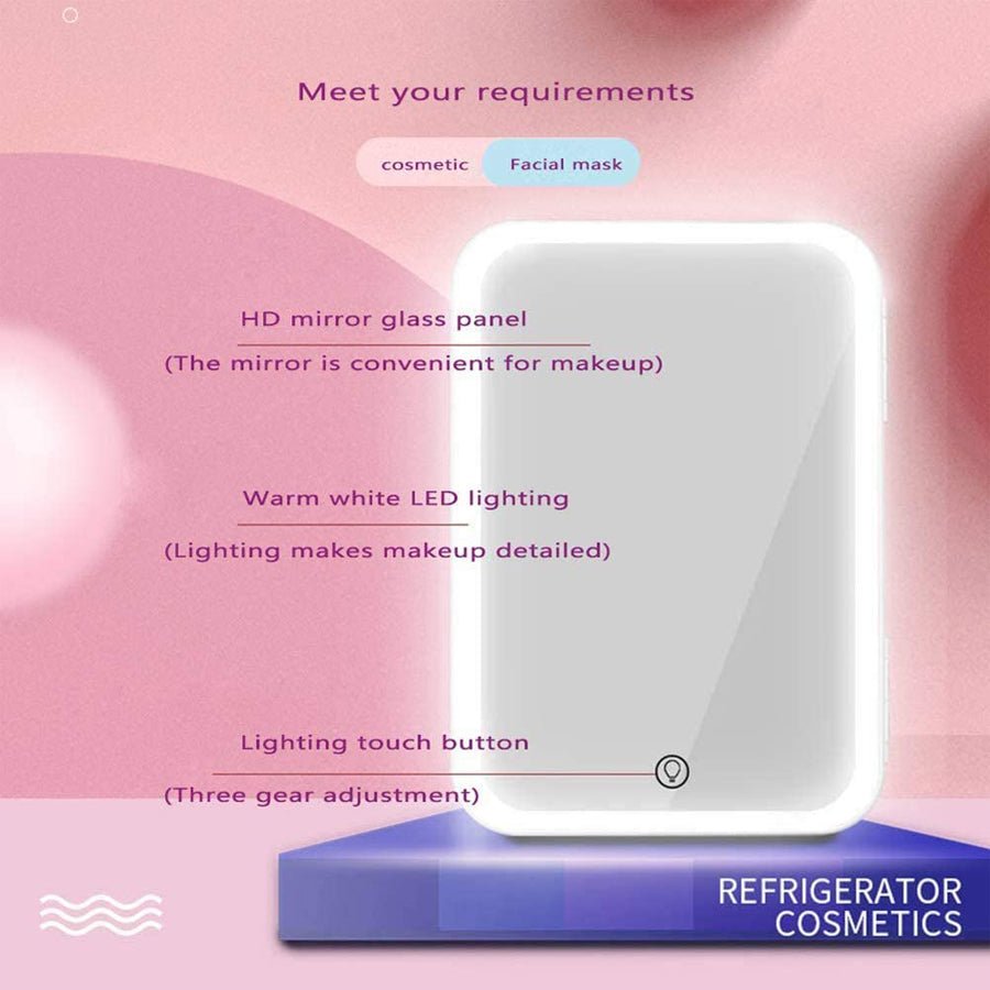 Mini Makeup Fridge Portable Cosmetic Refrigerator Cooler and Warmer Freezer for Perfume Beauty Skincare Products - Fast shipping USA store