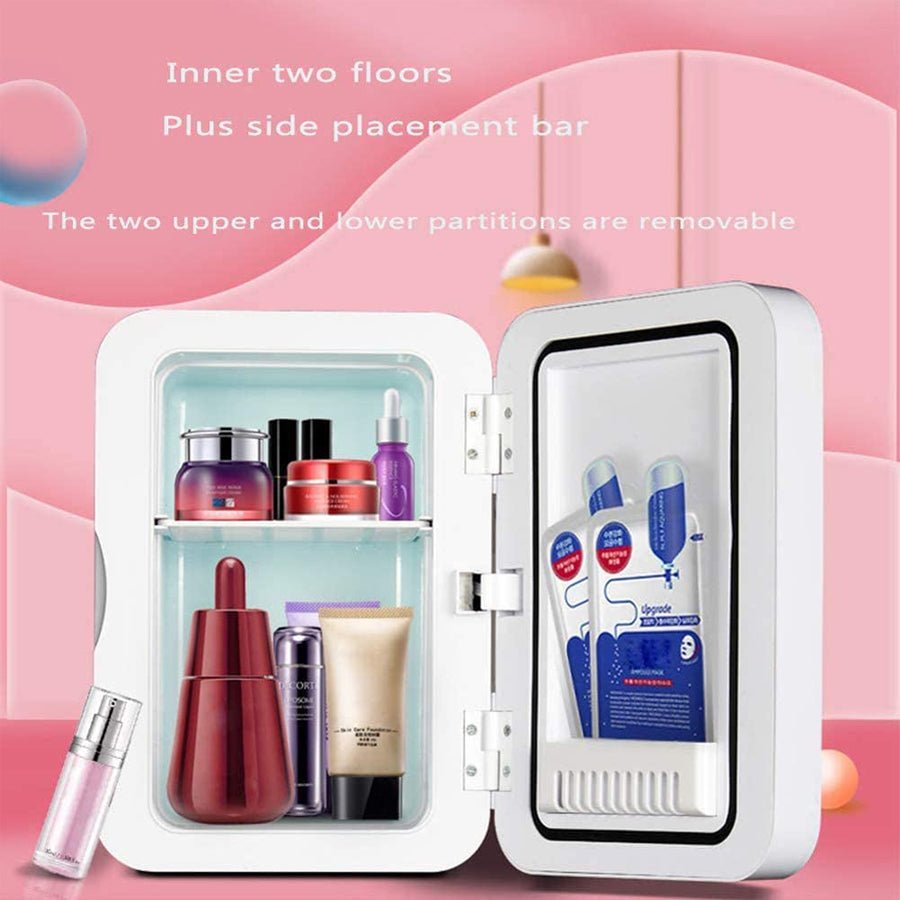 Mini Makeup Fridge Portable Cosmetic Refrigerator Cooler and Warmer Freezer for Perfume Beauty Skincare Products - Fast shipping USA store