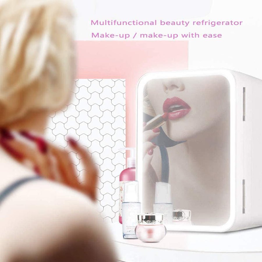 Mini Makeup Fridge Portable Cosmetic Refrigerator Cooler and Warmer Freezer for Perfume Beauty Skincare Products - Fast shipping USA store