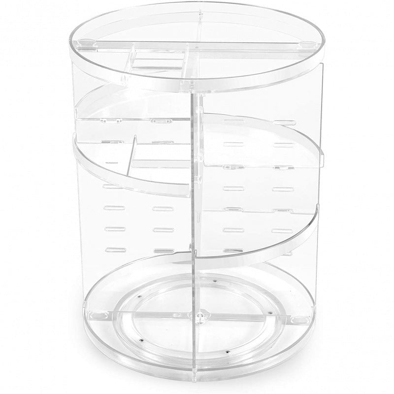 Rotating Cosmetics Storage Rack Table Red Skin Care Products Large Capacity - Fast shipping USA store